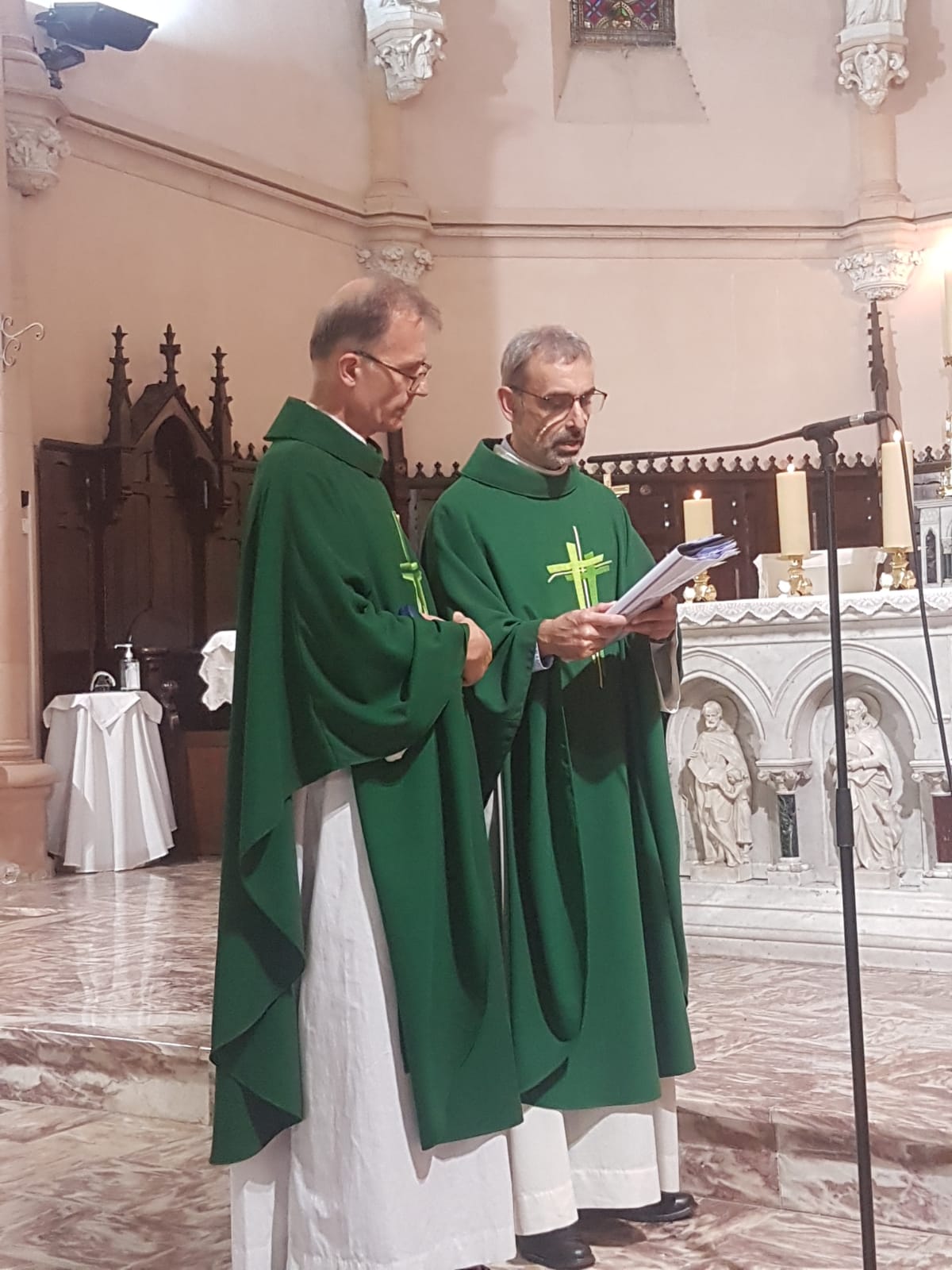 Installation des Pères Bogdan et Slawek